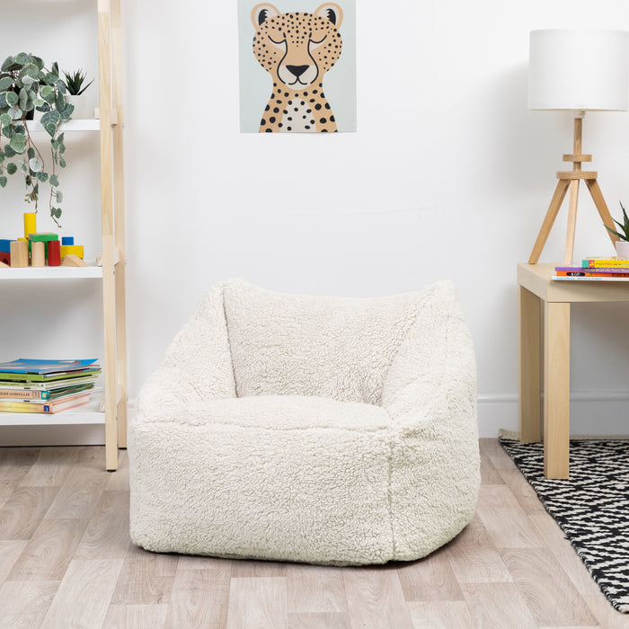 icon Natalia Kinderzitzak Fauteuil - Teddy - Wit