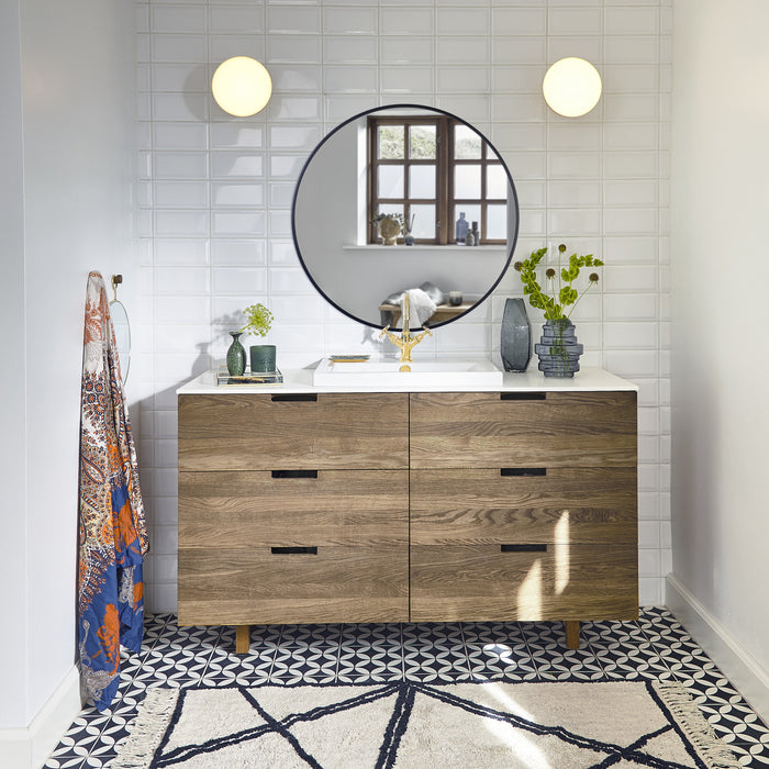 Villa Collection Vardo Spiegel Ø 80 cm - Zwart