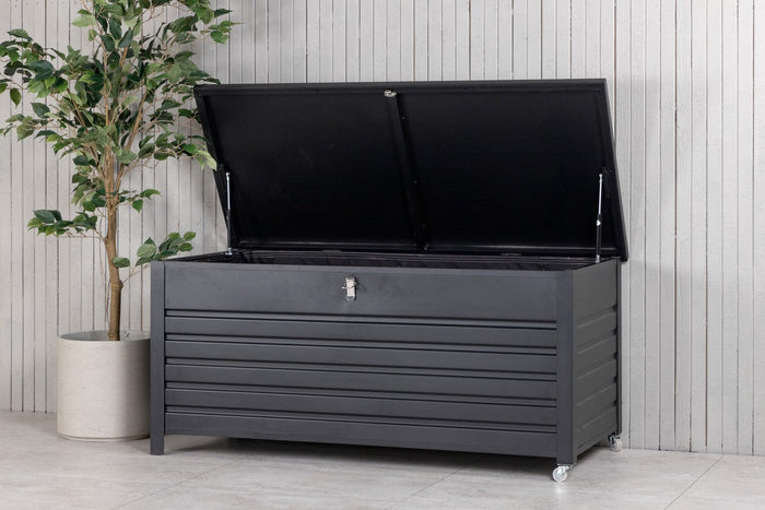 Rebellenclub Malva Kussen Opbergbox - 130 x 60 cm - Zwart