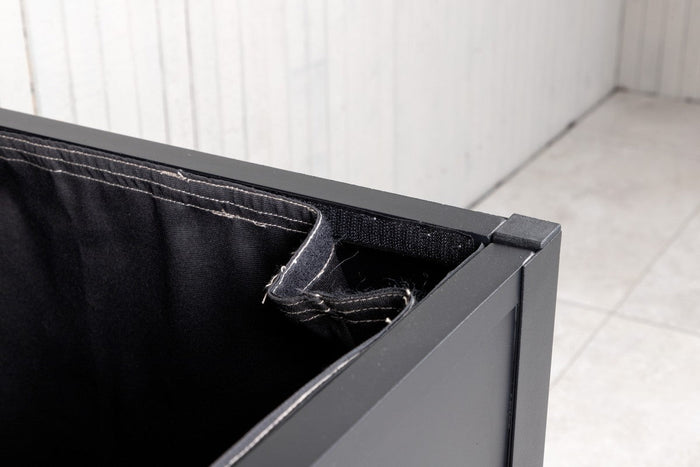 Rebellenclub Malva Kussen Opbergbox - 130 x 60 cm - Zwart