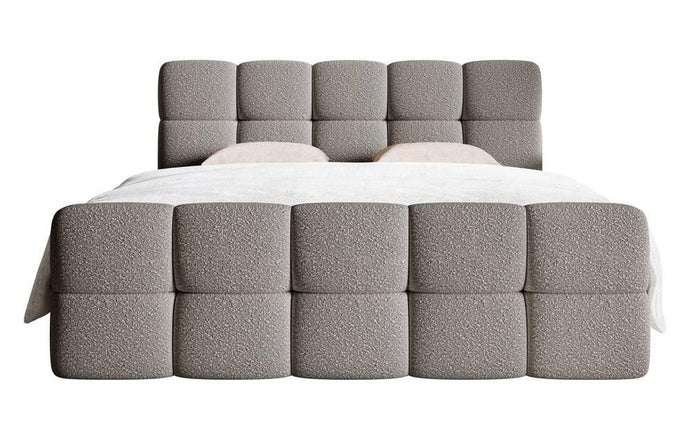 NADUVI Collection Chloe boxspring bouclé met opbergruimte 140 x 200cm