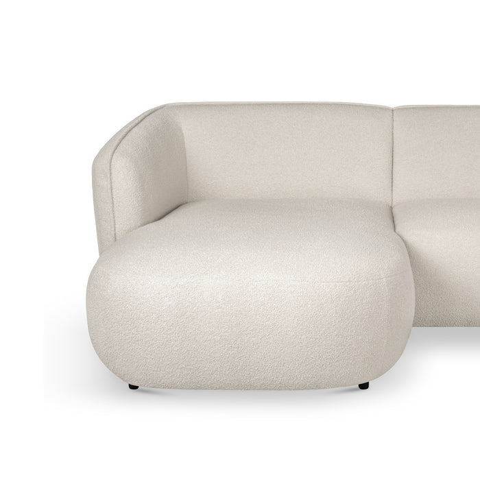 by fonQ Soft U-bank Rechts - Bouclé - Crème