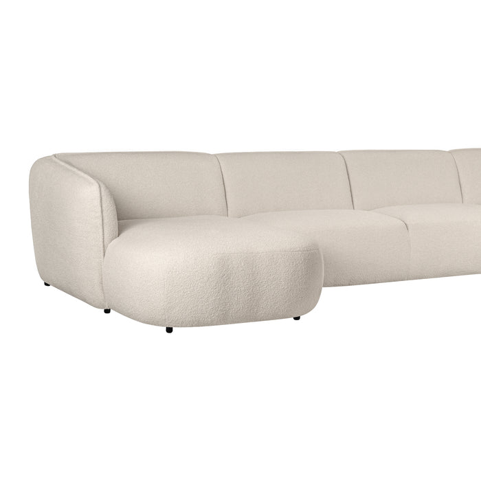 by fonQ Soft U-bank Rechts - Bouclé - Crème