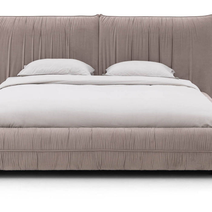 Goossens Gestoffeerd Bedframe Milano - 140 x 220 - Paris khaki -