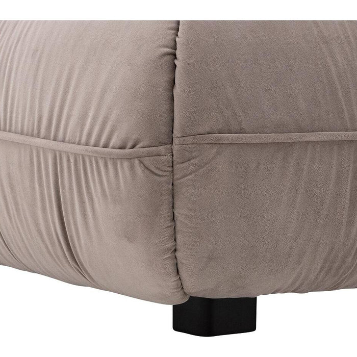 Goossens Gestoffeerd Bedframe Milano - 140 x 220 - Paris khaki -