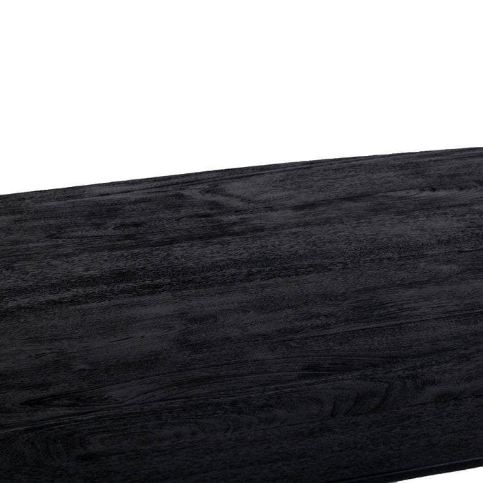 Giga Meubel - Eettafel Deens Ovaal - Zwart - 200cm - Eettafel Raoul