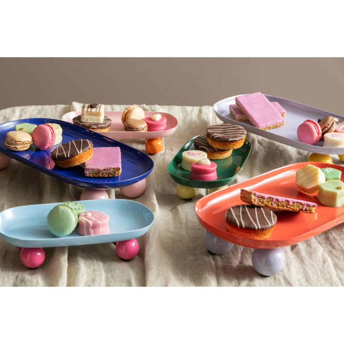 present time - Tray Double Funky Oval Large