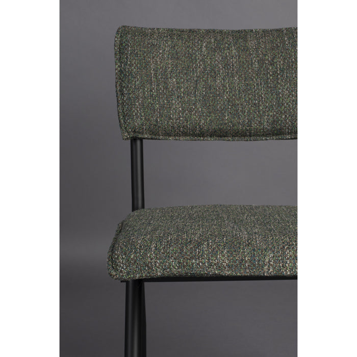 Dutchbone New Willow Stoel Forest Green - Set van 2 - Groen