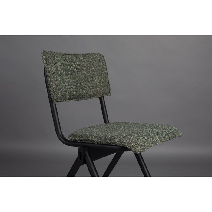 Dutchbone New Willow Stoel Forest Green - Set van 2 - Groen