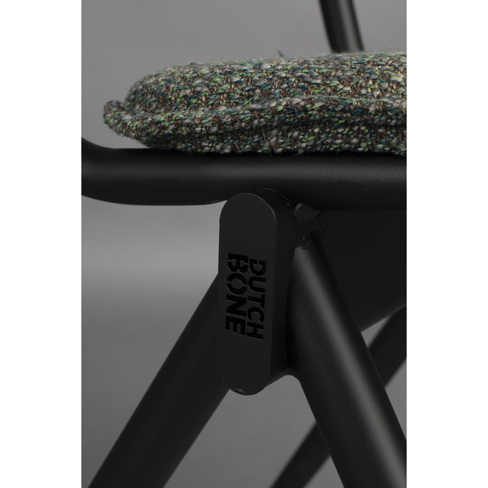 Dutchbone New Willow Stoel Forest Green - Set van 2 - Groen