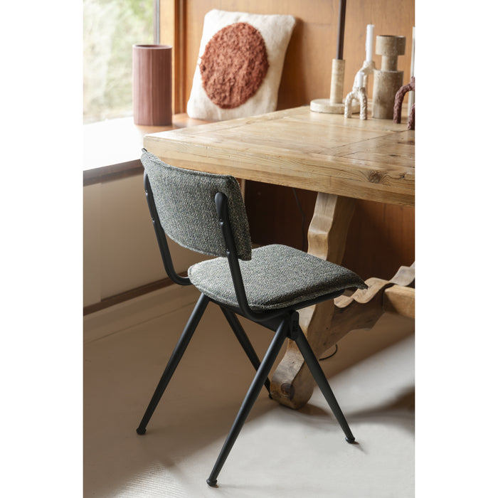 Dutchbone New Willow Stoel Forest Green - Set van 2 - Groen