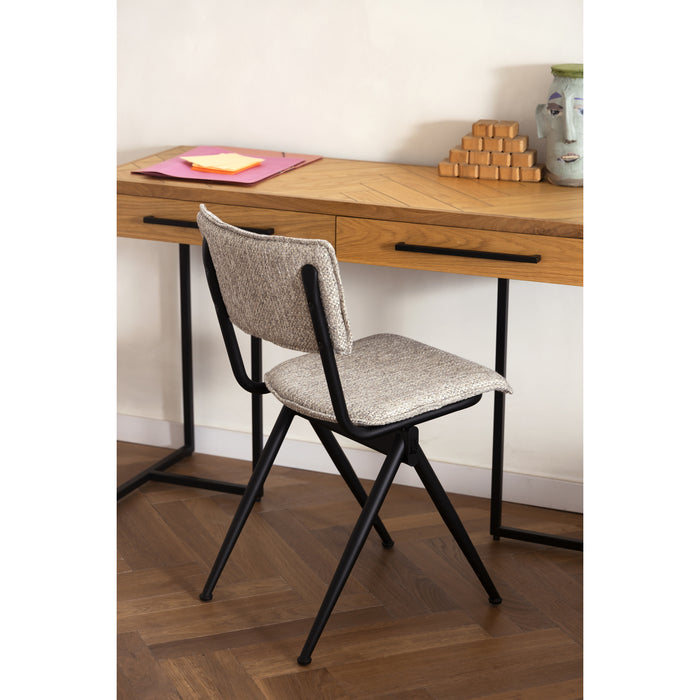 Dutchbone New Willow Stoel Rough Sand - Set van 2 - Beige