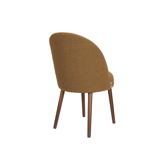 Dutchbone Barbara Stoel Boucle Ochre - Set van 2 - Bruin