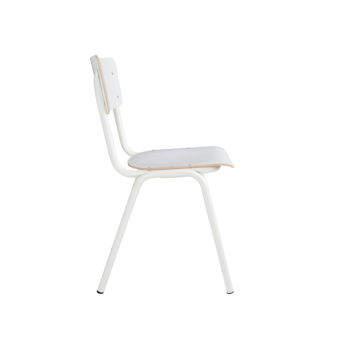 Zuiver Back To School HPL Eetkamerstoelen Wit - Set van 4