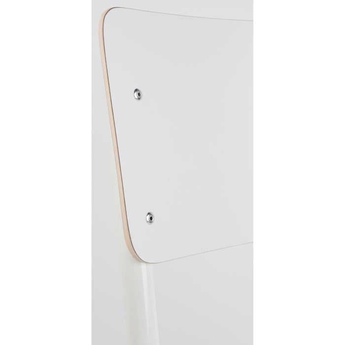 Zuiver Back To School HPL Eetkamerstoelen Wit - Set van 4