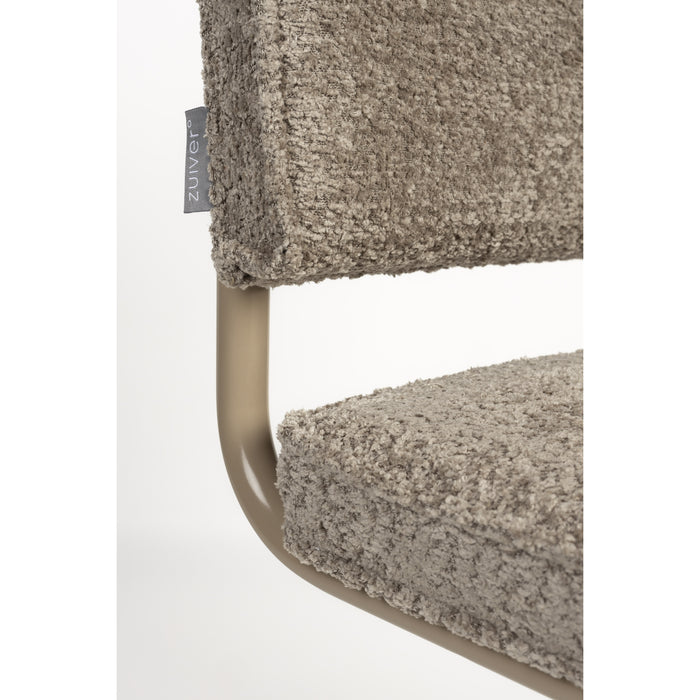 Zuiver Ridge Soft Eetkamerstoelen Beige - Set van 2