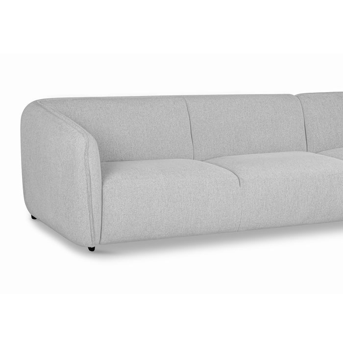 by fonQ Soft Hoekbank Rechts - Open Eind - Naturel Melange