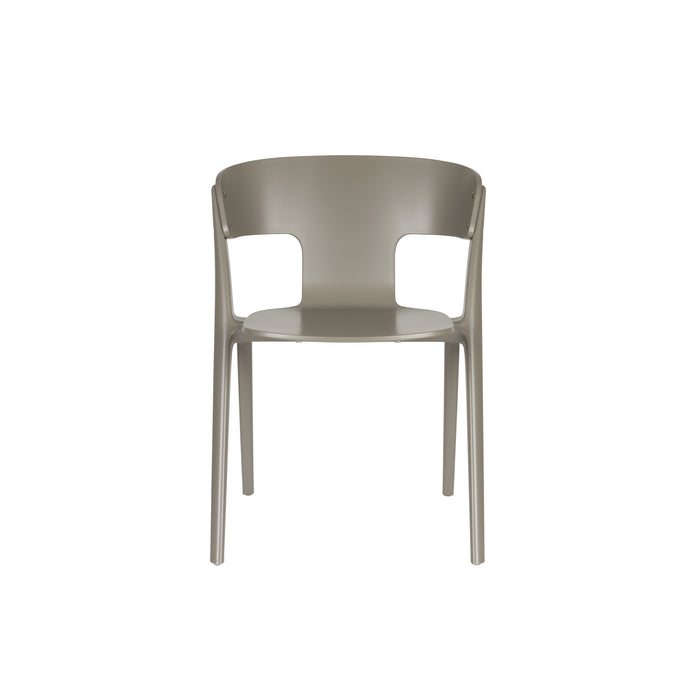 Zuiver Horizon Tuinstoelen Taupe - Set van 4