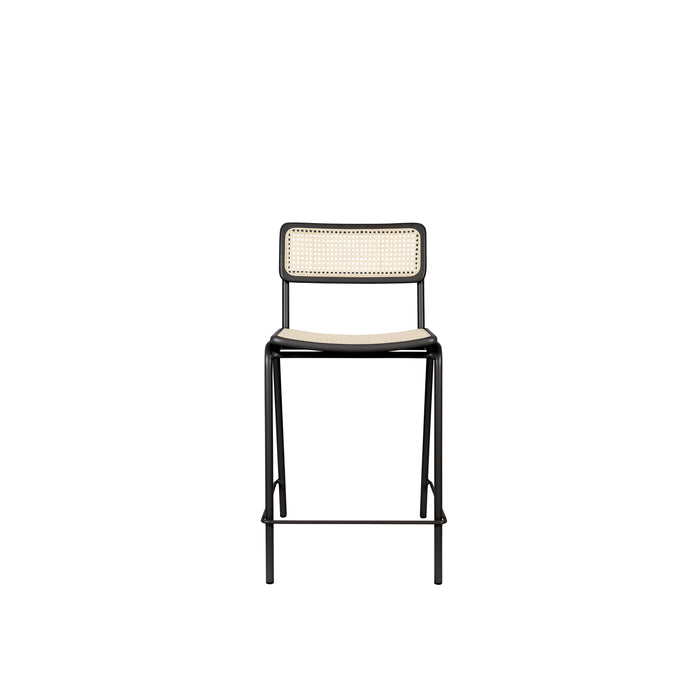 Zuiver Jort Barkruk 66.5 cm Naturel|Zwart - Set van 2