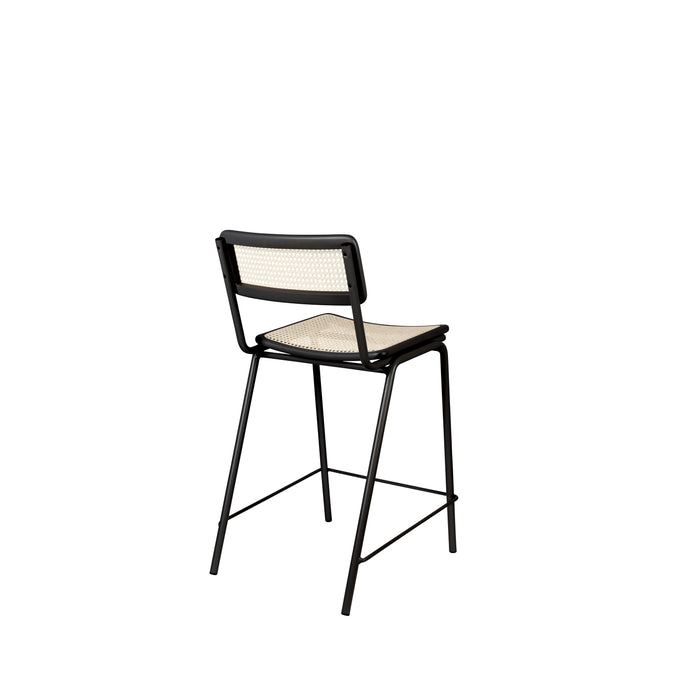 Zuiver Jort Barkruk 66.5 cm Naturel|Zwart - Set van 2