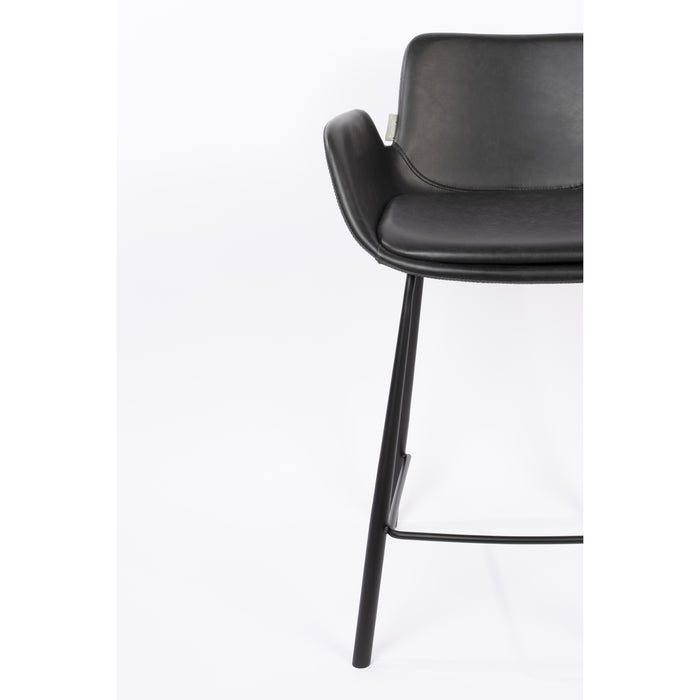 Zuiver Brit LL Barkruk Zwart - Set van 2