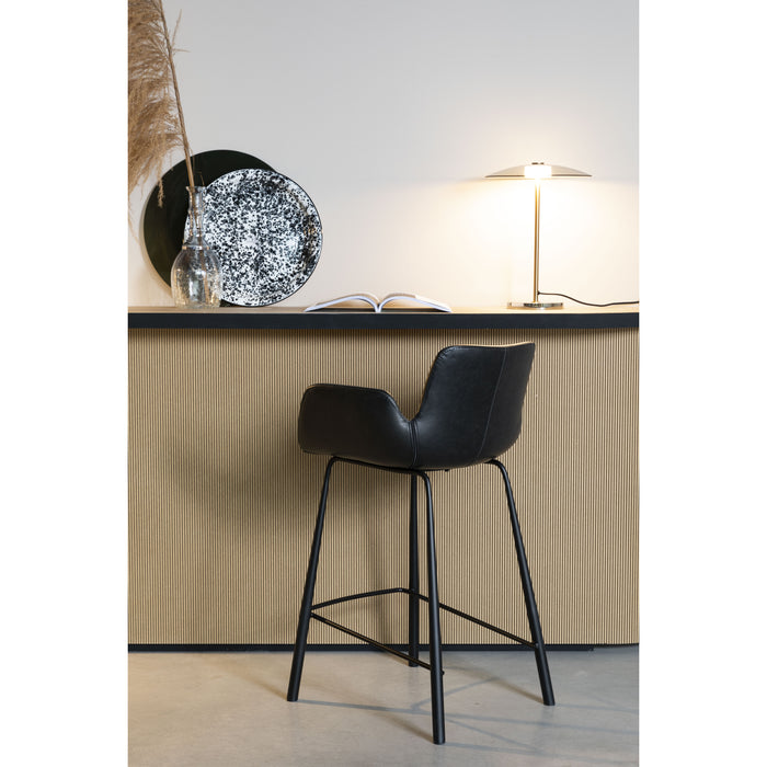 Zuiver Brit LL Barkruk Zwart - Set van 2