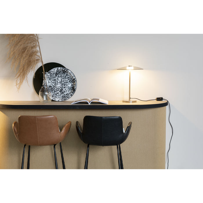 Zuiver Brit LL Barkruk Zwart - Set van 2