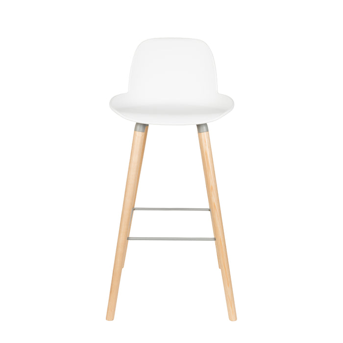 Zuiver Albert Kuip Barkruk 75 cm Wit - Set van 2