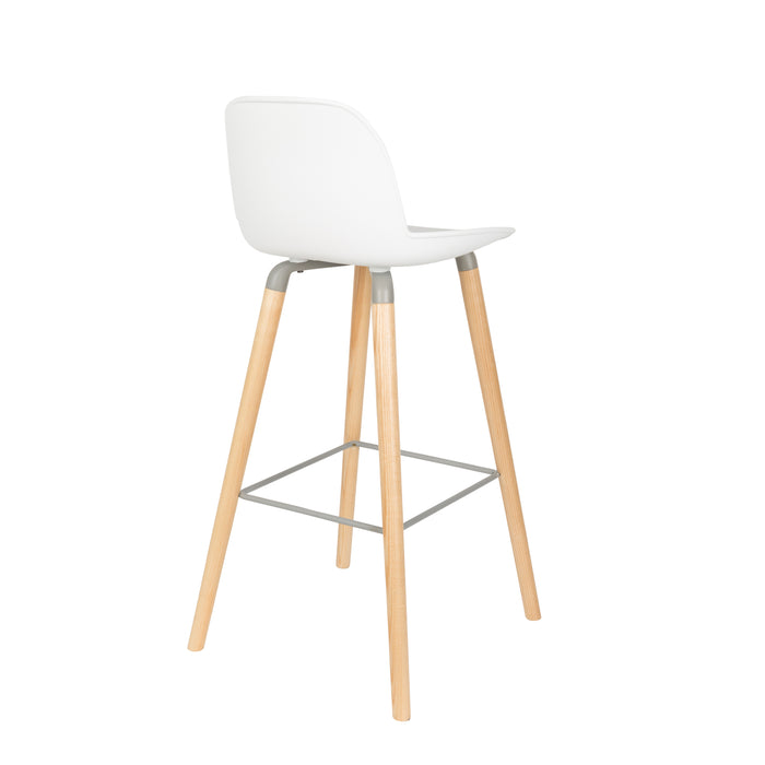 Zuiver Albert Kuip Barkruk 75 cm Wit - Set van 2