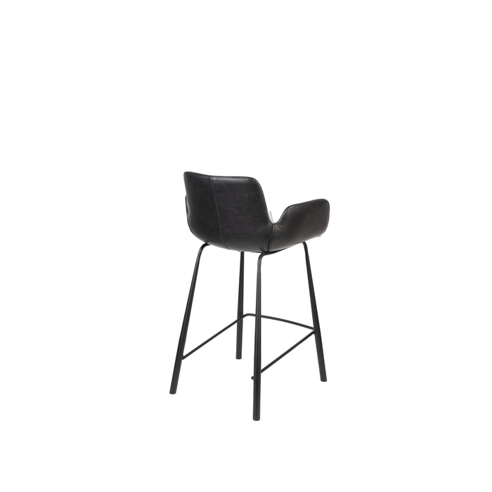 Zuiver Brit LL Barkruk Zwart - Set van 2