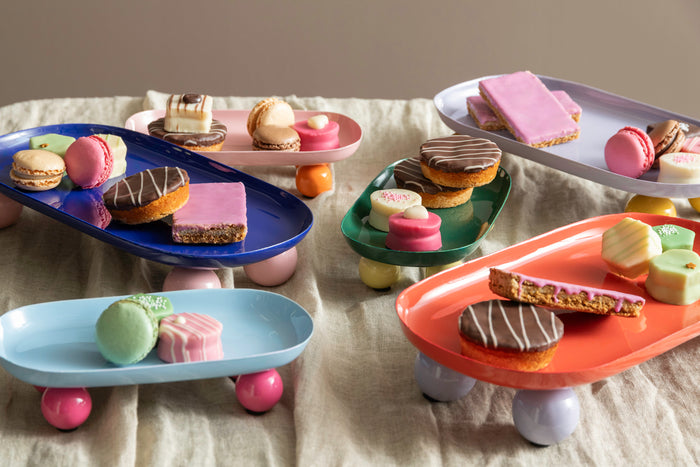 present time - Tray Double Funky Oval Large