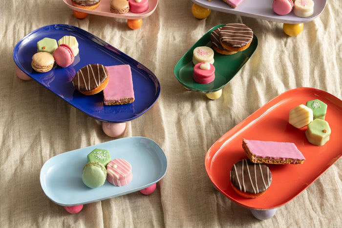 present time - Tray Double Funky Oval