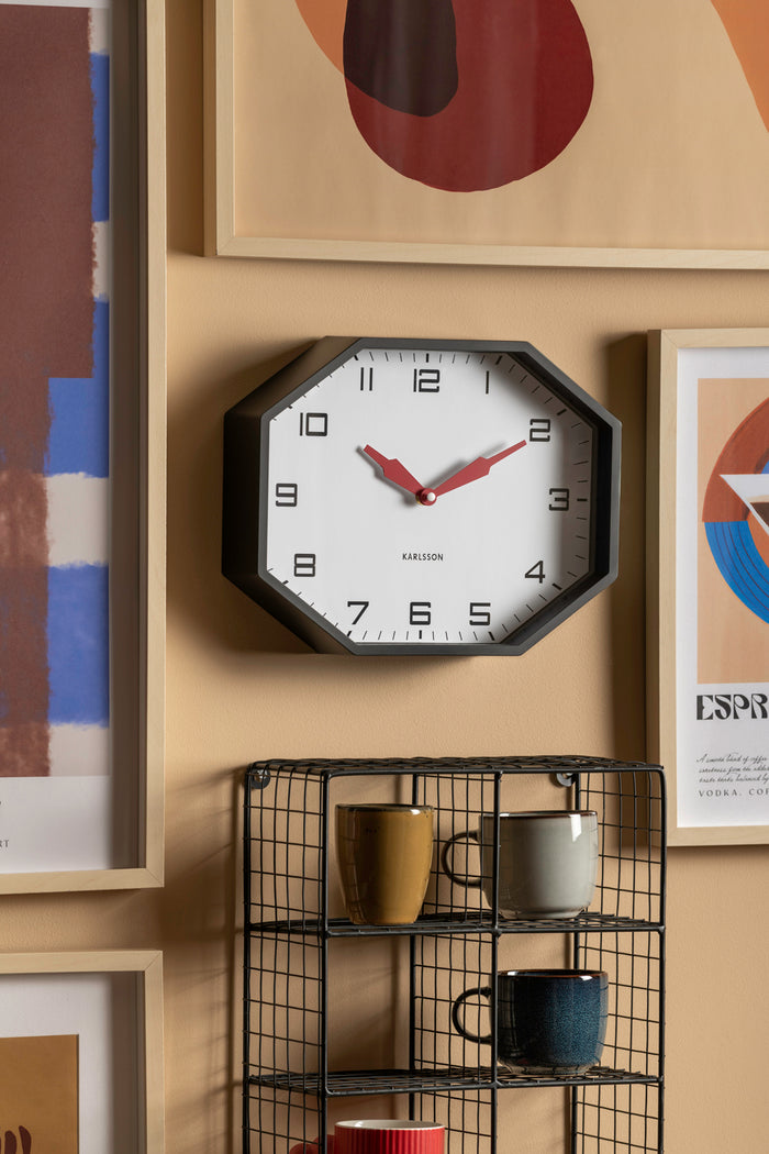 Karlsson - Wall Clock Modern Factory Octagon