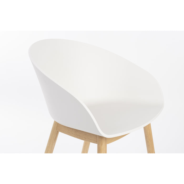 Zuiver Void Eetkamerstoelen Eiken Wit - Set van 2