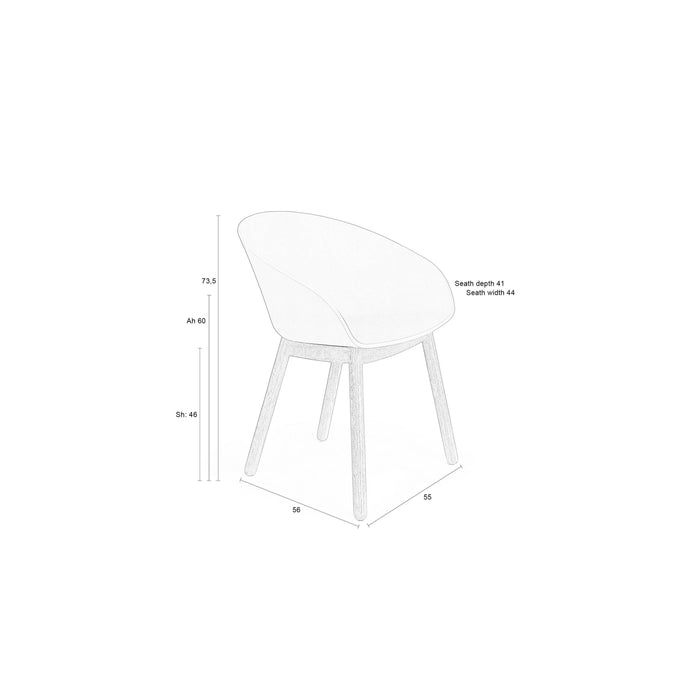 Zuiver Void Eetkamerstoelen Eiken Wit - Set van 2