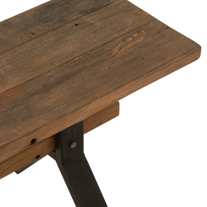 J-Line bank Verouderd - hout - bruin