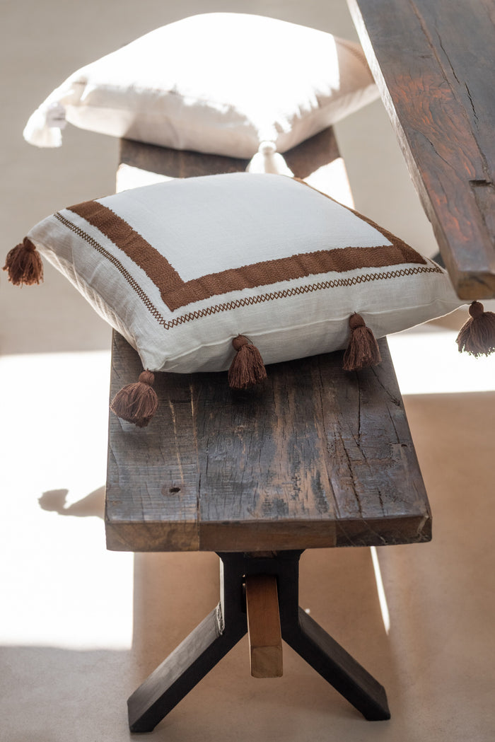 J-Line bank Verouderd - hout - bruin