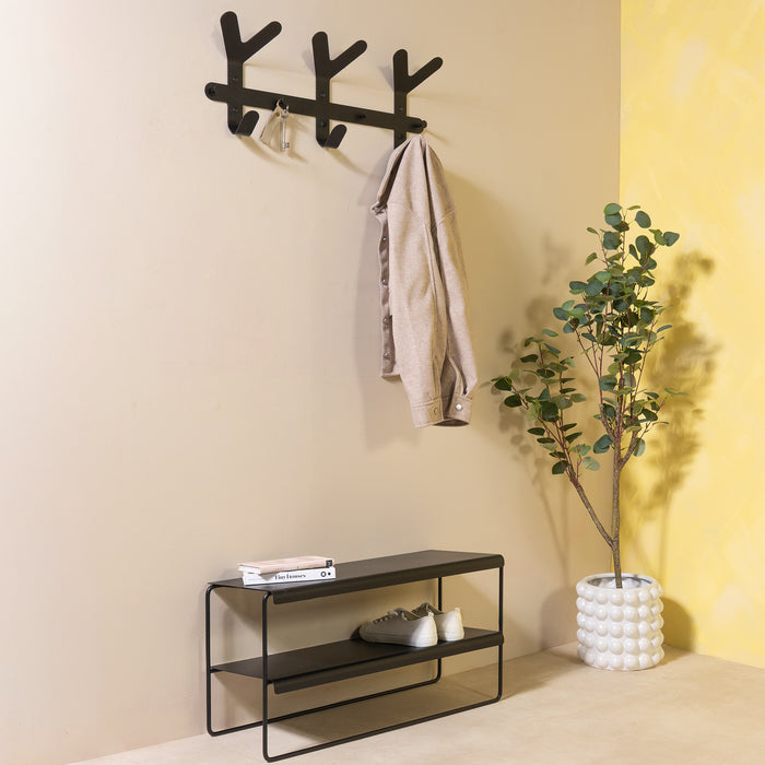 Spinder Design kapstok Frondo - Zwart - 9 haken