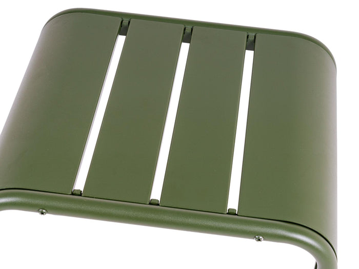 MaximaVida metalen bijzettafel krukje Max 45 cm olijfgroen