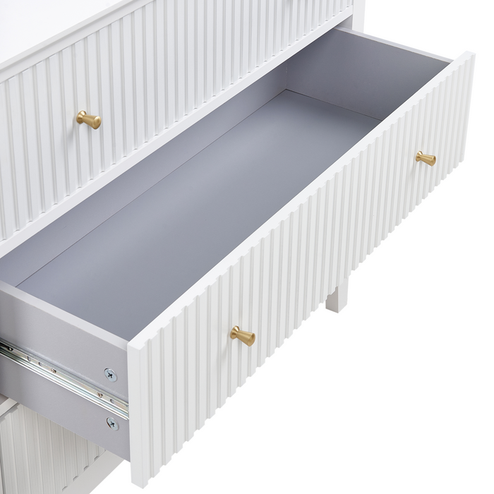 Beliani - ASSISI - Dressoir 3 lades - Wit - MDF