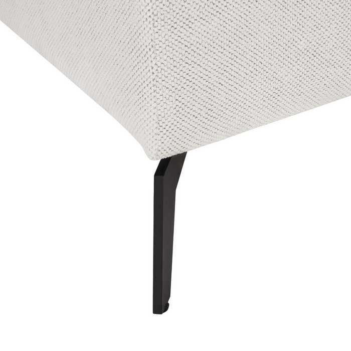 Beliani - CHARMES - Chaise Longue - Lichtbeige - Polyester