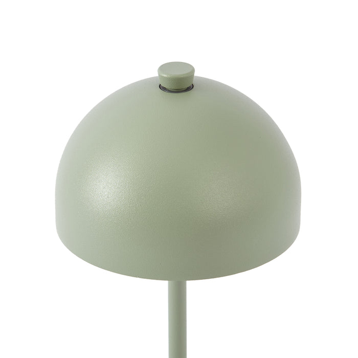 QAZQA Tafellamp groen incl. LED IP54 oplaadbaar met laadstation -