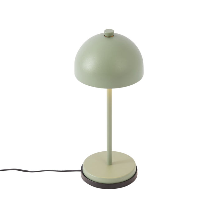 QAZQA Tafellamp groen incl. LED IP54 oplaadbaar met laadstation -