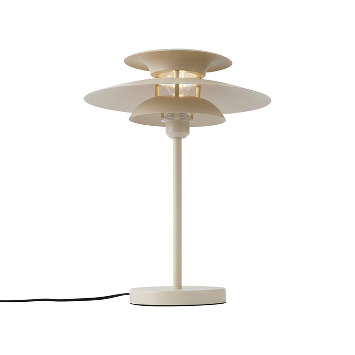 QAZQA Retro tafellamp beige staal 45cm - Pauly