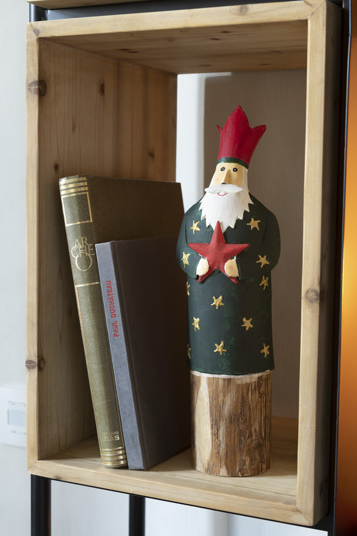 J-Line figuur Koningen 3 Op Voet - ijzer|hout - rood - 3 stuks