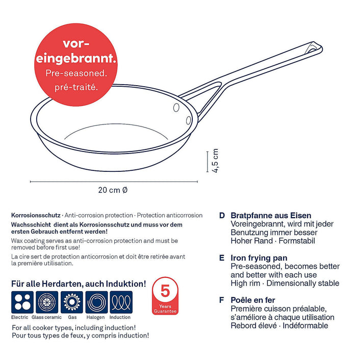 Koekenpan Gietijzer, 28 cm - Kela | Rhino