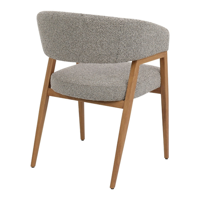 DÉJA Living - Eetkamerstoel Taupe|Naturel - Fureso - Set van 2