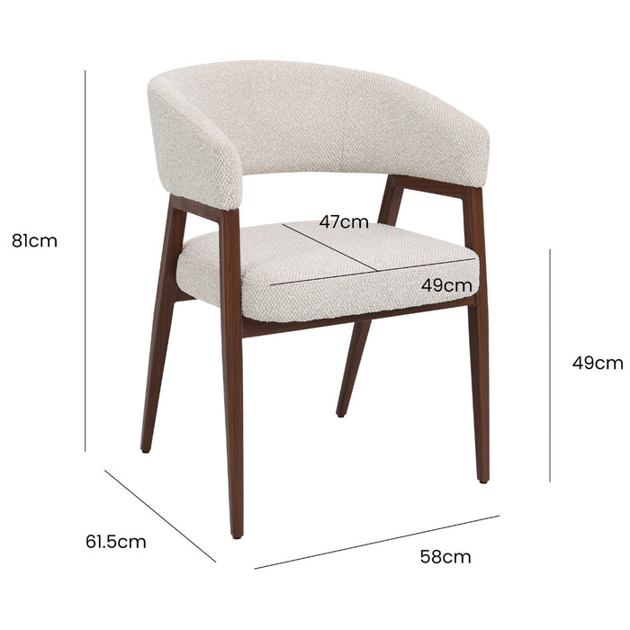 DÉJA Living - Eetkamerstoel Taupe|Zwart - Fureso - Set van 2