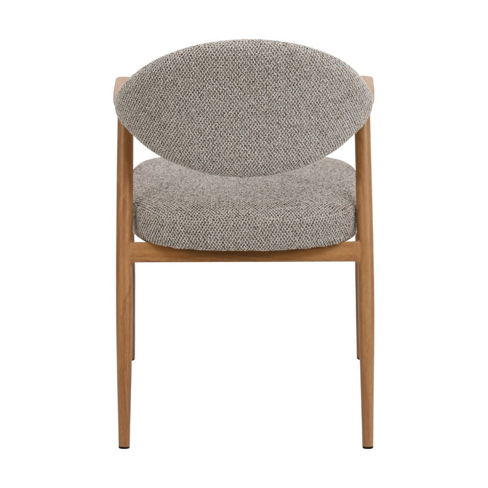 DÉJA Living - Eetkamerstoel Taupe|Naturel - Karup - Set van 2