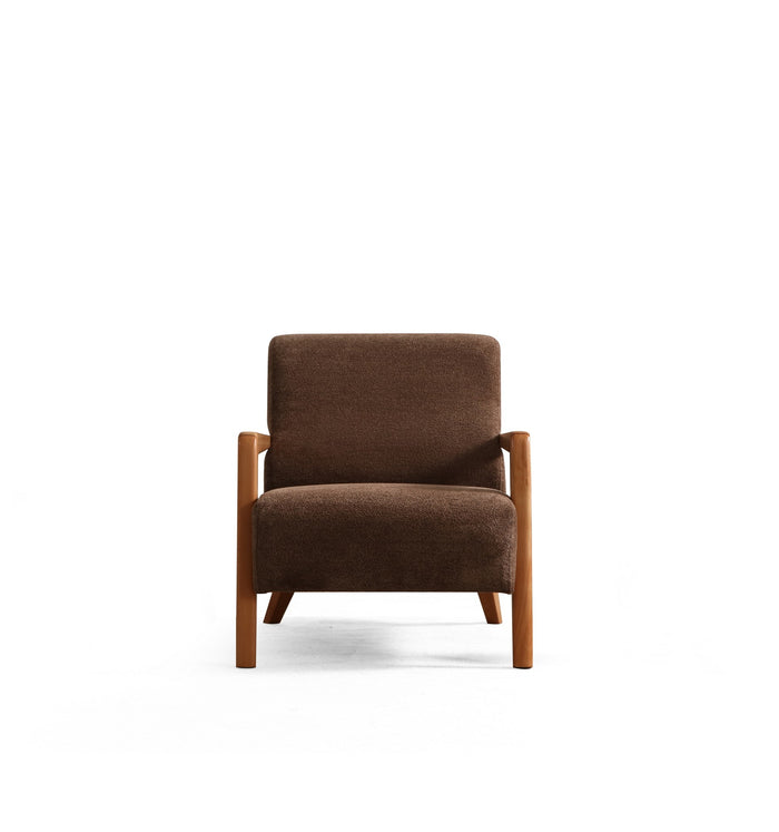 Giga Meubel - Fauteuil Bruin Stof - 72x92x80cm - Lyke